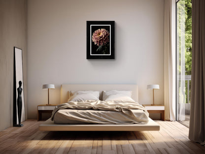 Botanical Art Print: Chrysanthemum Flower Head Wall Art