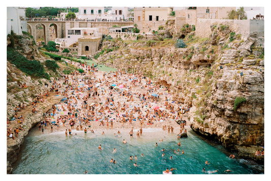 Polignano A Mare, Lama Monachile Beach Eco-Friendly Wall Art – Coastal Decor, Giclée Print Rue Paradis Prints