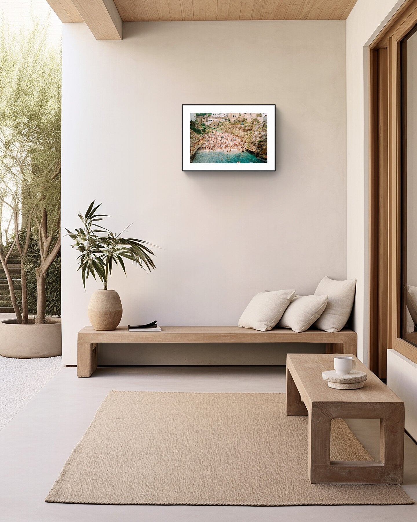 Polignano A Mare, Lama Monachile Beach Eco-Friendly Wall Art – Coastal Decor, Giclée Print Rue Paradis Prints