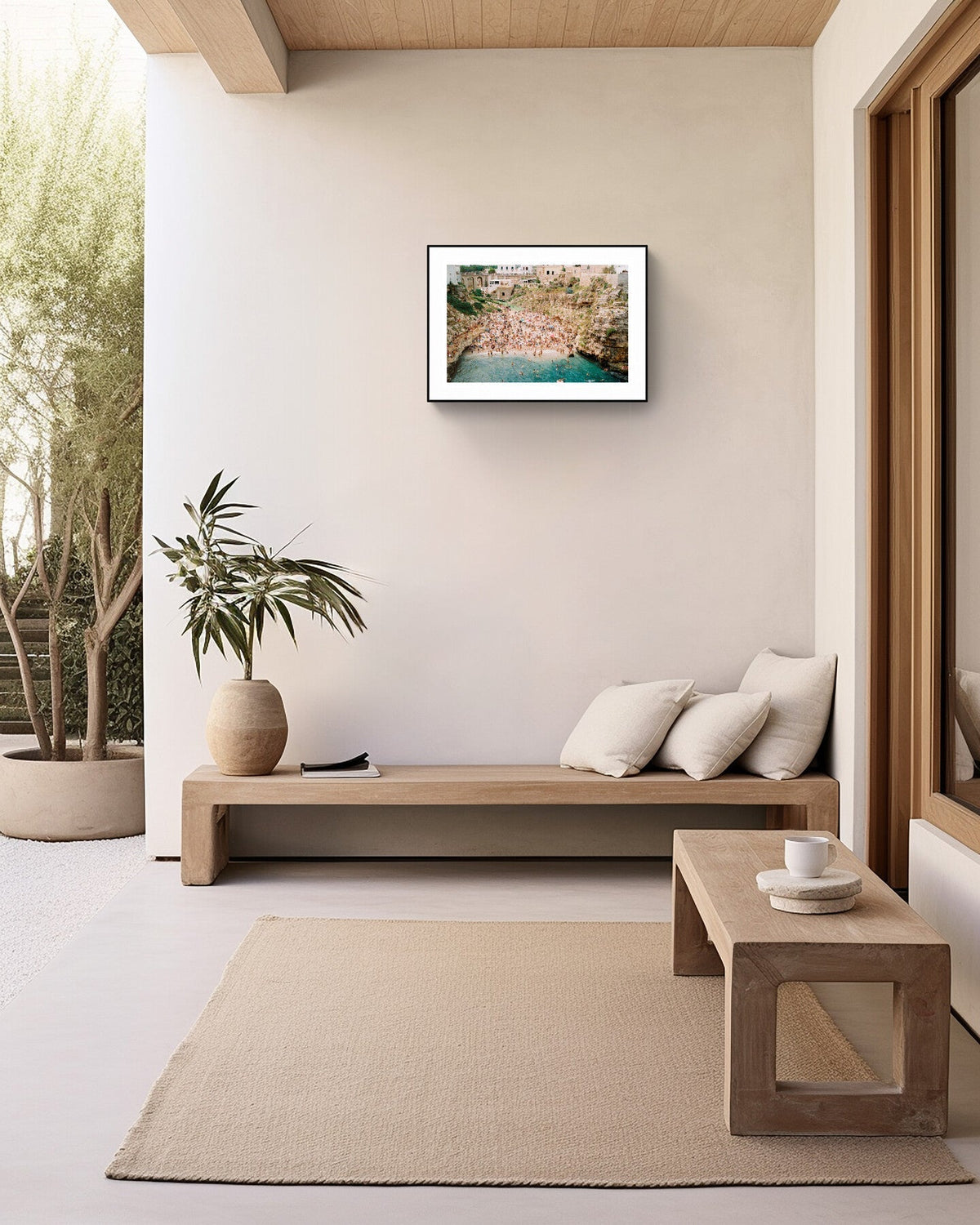 Polignano A Mare, Lama Monachile Beach Eco-Friendly Wall Art – Coastal Decor, Giclée Print Rue Paradis Prints