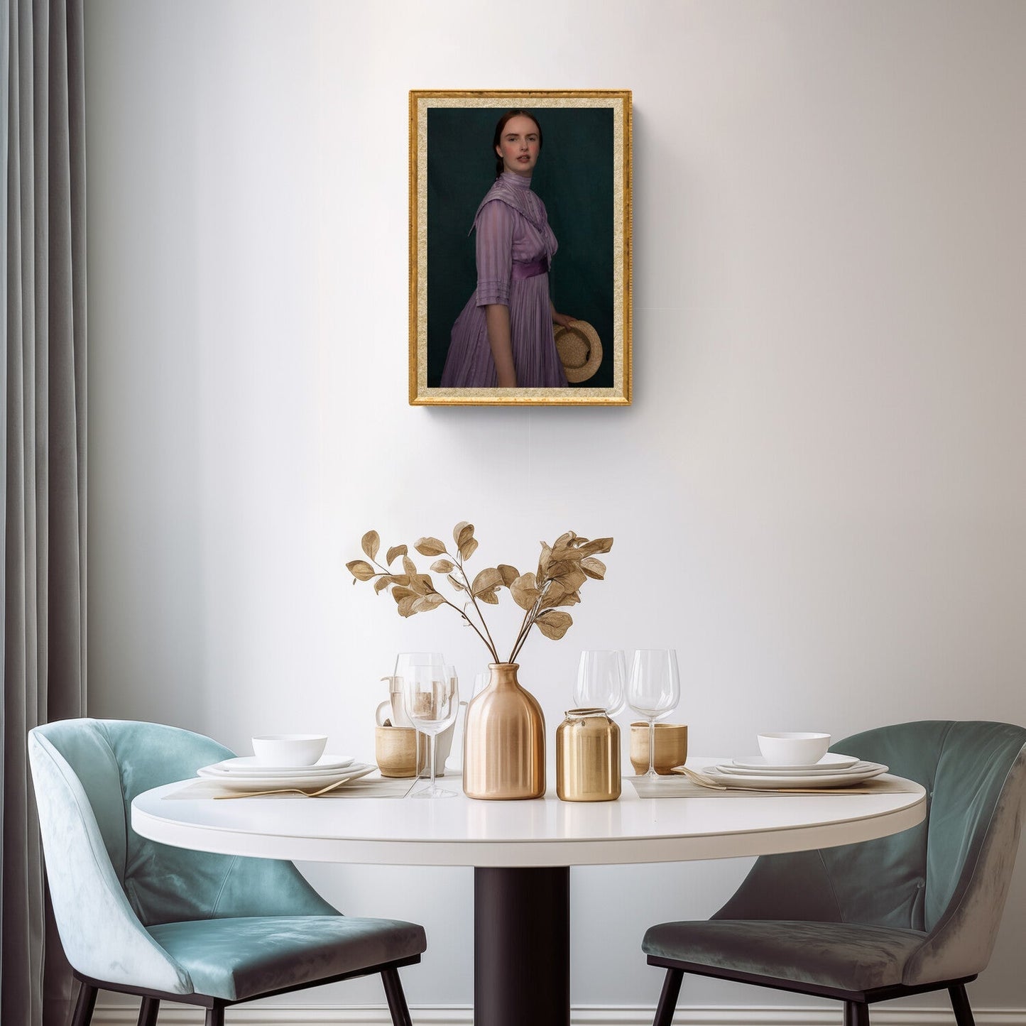 Edwardian Portrait of A Heroine, Feminine Wall Art Print Rachel Vogeleisen Prints
