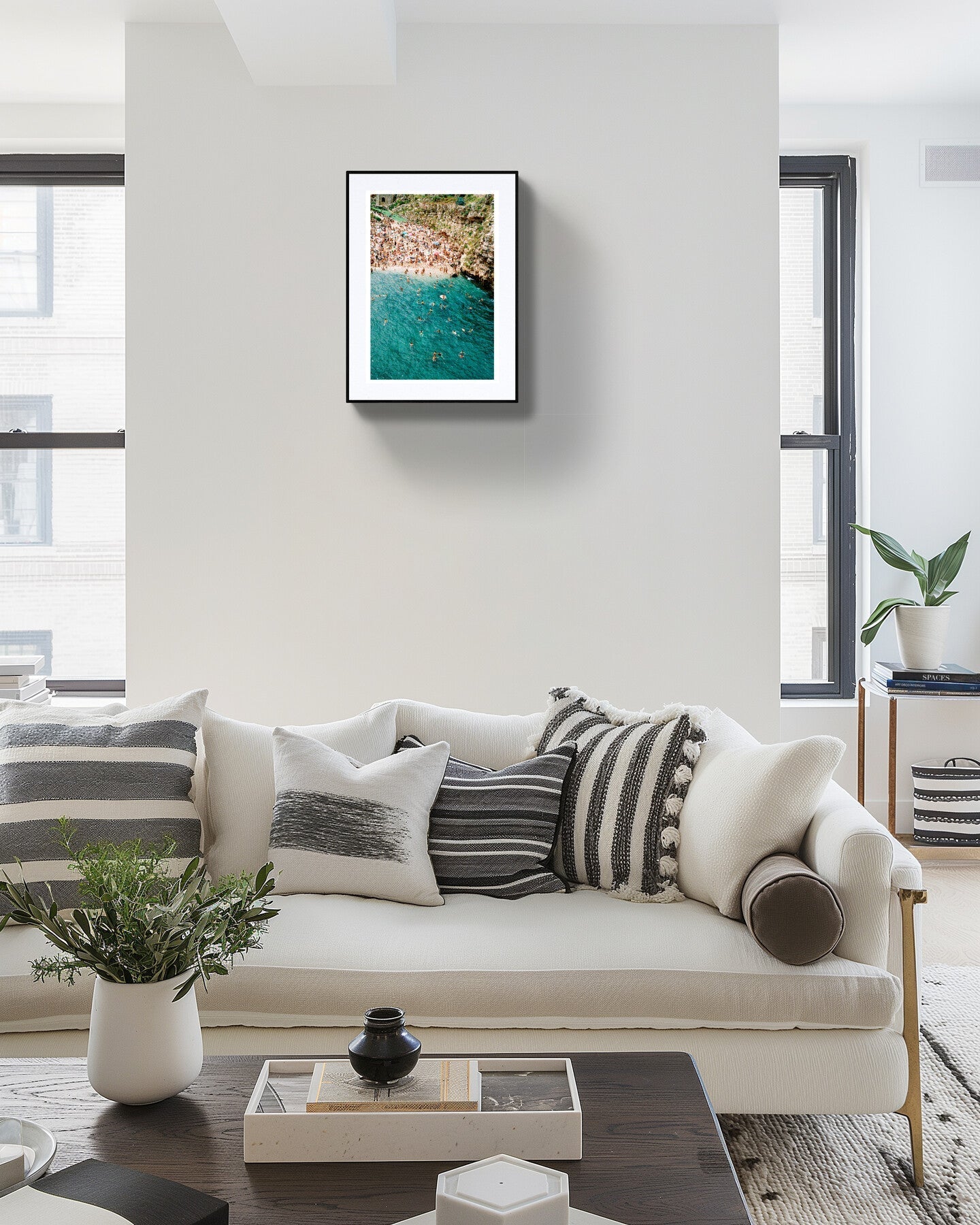 Polignano A Mare, Emerald  sea and Cliffs Wall Art – Coastal Serenity Portrait