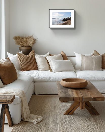 Plage de la Pinede Toulon Coastal Art Print – Archival Museum Quality Wall Art Rue Paradis Prints