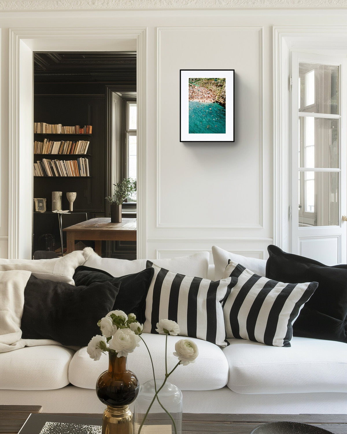 Polignano A Mare, Emerald  sea and Cliffs Wall Art – Coastal Serenity Portrait