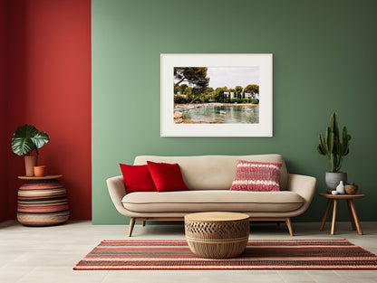 French Riviera Print of Plage de l'Olivette in Antibes, fine art photography