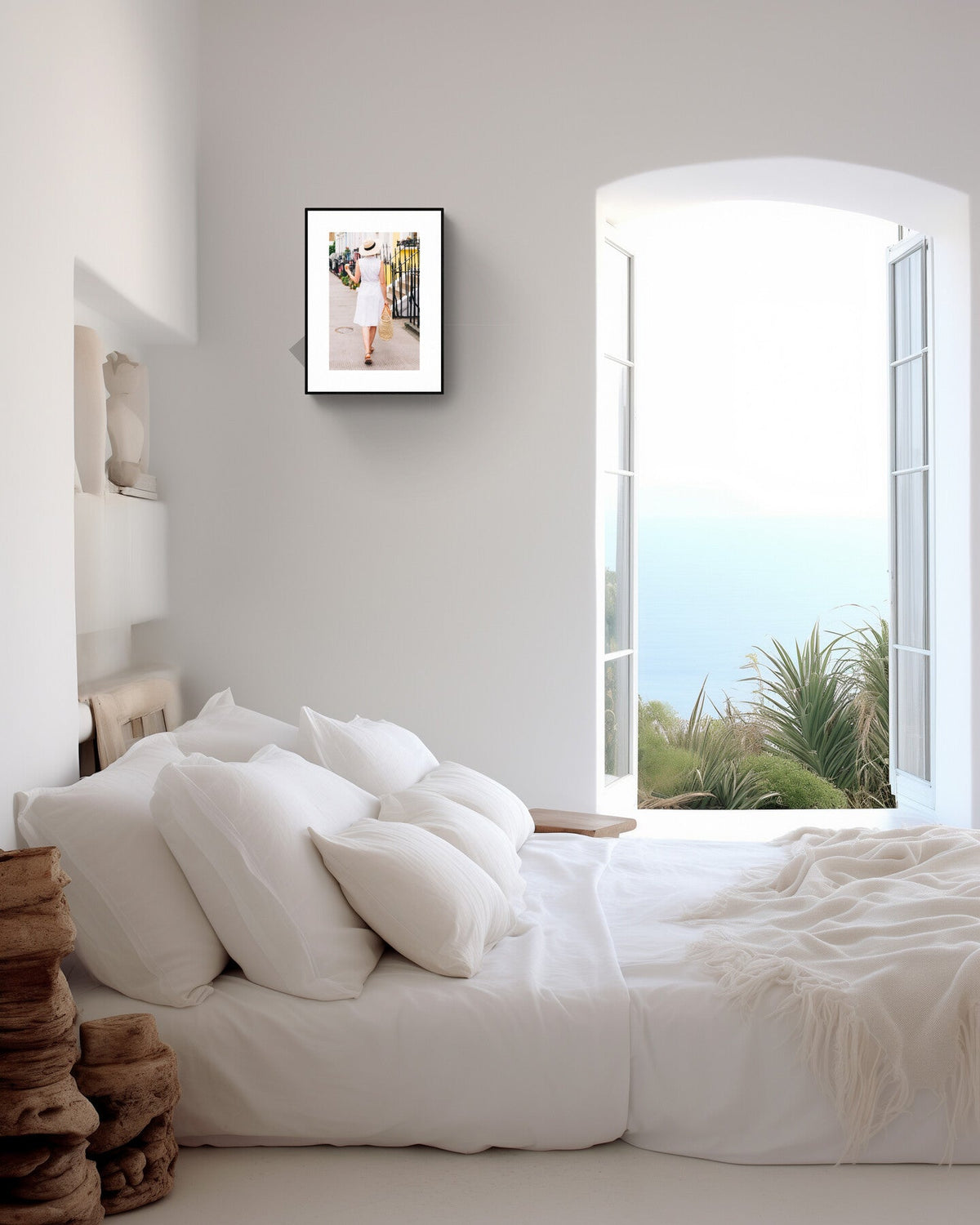 Stylish London Street Scene Wall Art - 'The London Girl' in Notting Hill Rue Paradis Prints