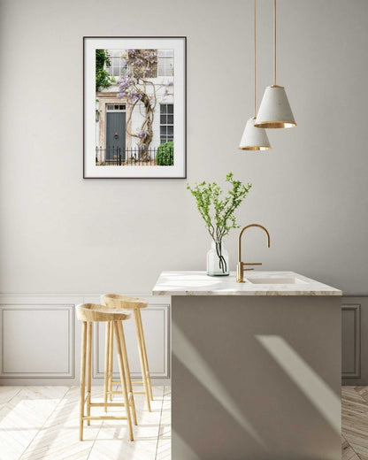 Wisteria Wall Art, London Door Art Print Rachel Vogeleisen
