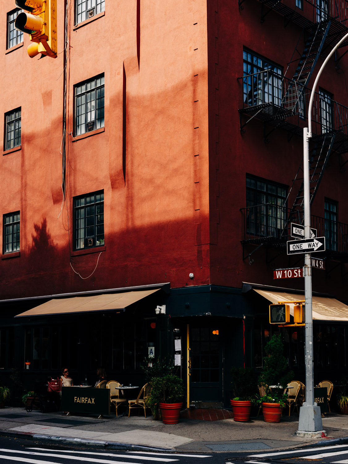 Greenwich Village Wall Art, New York Fine Art Photography, Terracotta Building Print, NYC Print for Living Room, Home Office, Gallery Wall