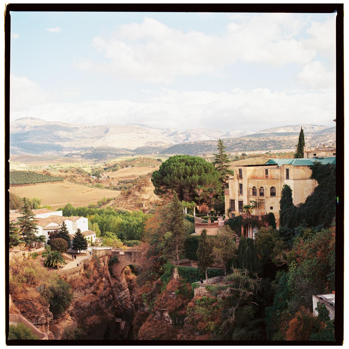 Ronda Analogue Film Photography Print, Landscape Wall Art, Spain travel photo