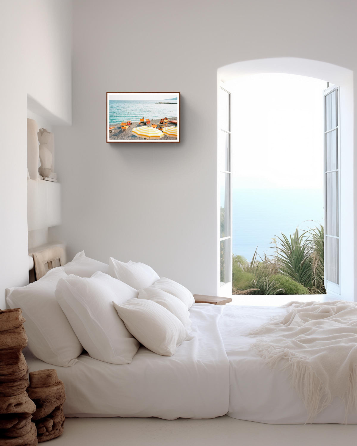 Italian riviera beach analogue photography | coastal wall art | italy home decor