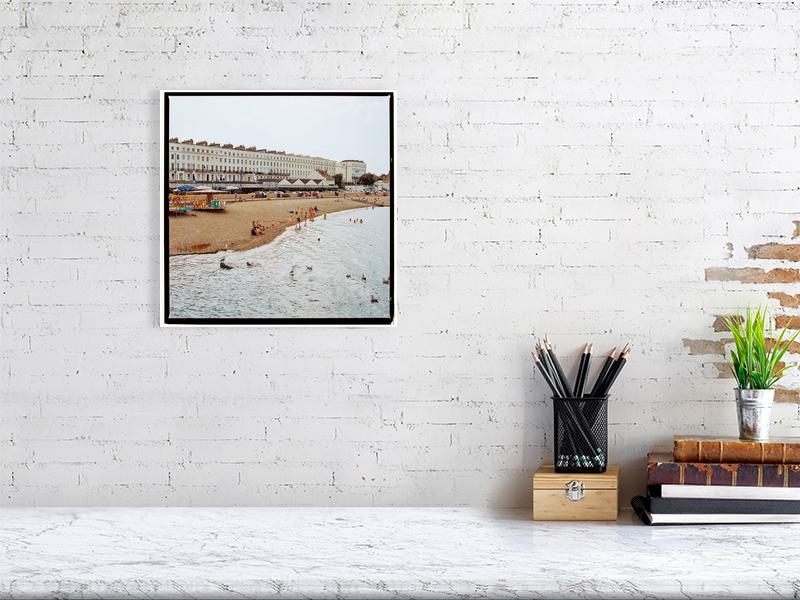 Herne Bay Pebble Peach Fine Art Print, Kent Coastline Wall Art