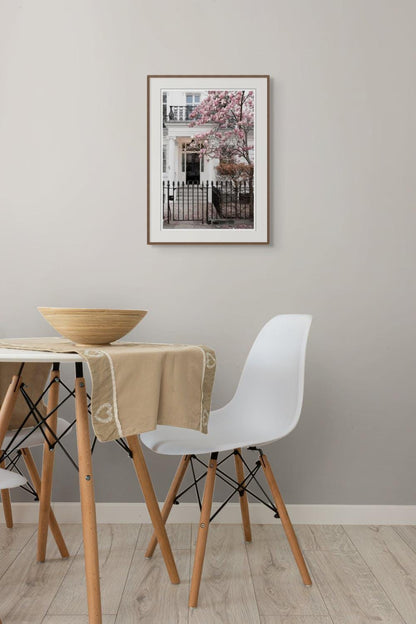 Magnolia Wall Art, London Spring Blossom Photography Print