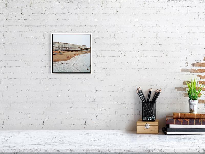 Herne Bay Pebble Peach Fine Art Print, Kent Coastline Wall Art