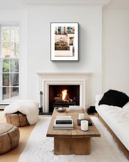London magnolia blossom tree art print - uk spring photography wall decor