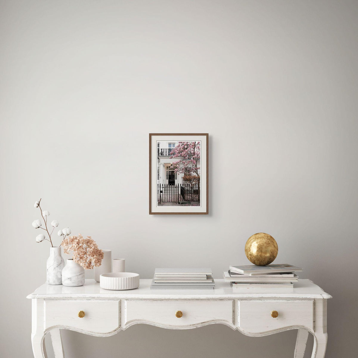 Magnolia Wall Art, London Spring Blossom Photography Print