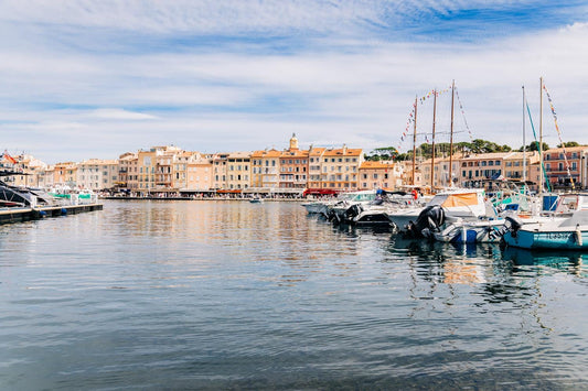 St Tropez Print | Coastal Wall Art of Old Port in French Riviera