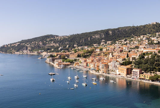 French Riviera Print of Villefranche-sur-Mer, Coastal Photography Wall Art