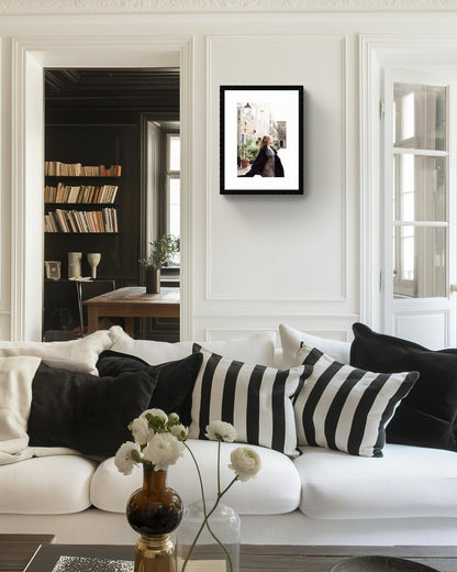 London fine art photography, Woman dancing on the street, Feminine Wall Art, Black and White Home Decor