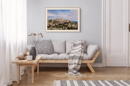 Gordes Provence Art Photography, Scenic Village Print for Home Decor