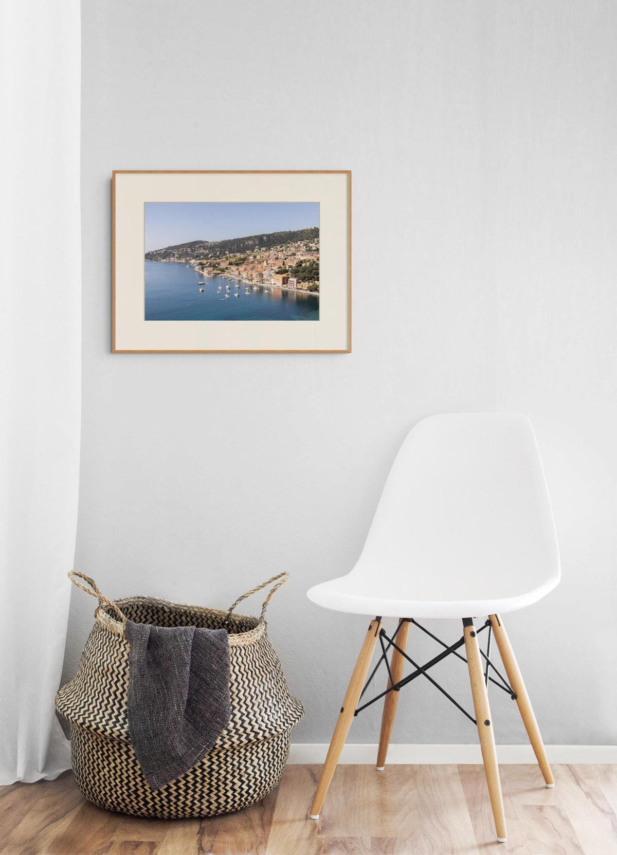 French Riviera Print of Villefranche-sur-Mer, Coastal Photography Wall Art