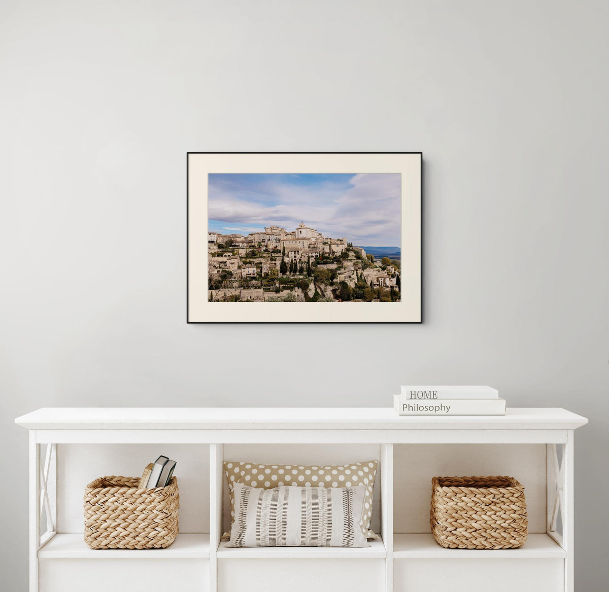 Gordes Provence Art Photography, Scenic Village Print for Home Decor