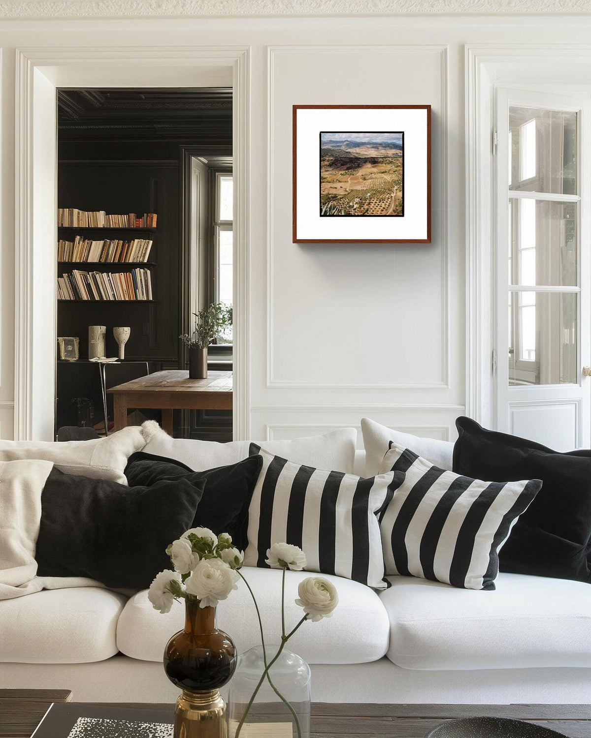 Spain Wall Art, Ronda Landscape Film Photography Print | Square Format
