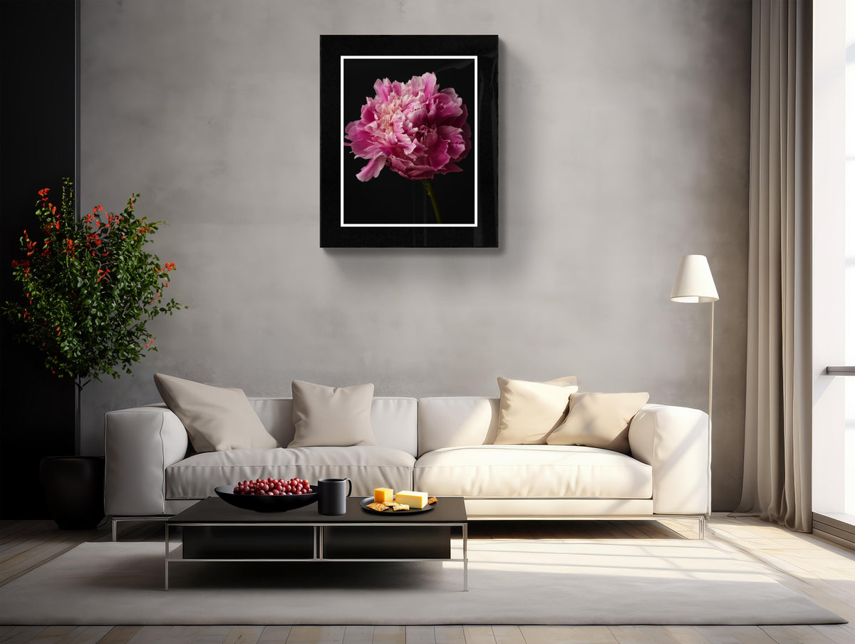 Resilient Bloom: Peony Portrait Art Print