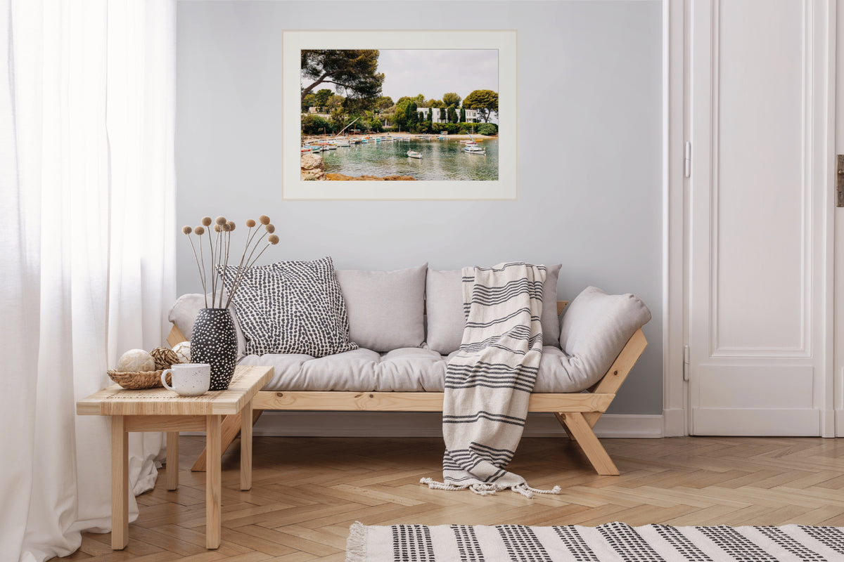 French Riviera Print of Plage de l'Olivette in Antibes, fine art photography