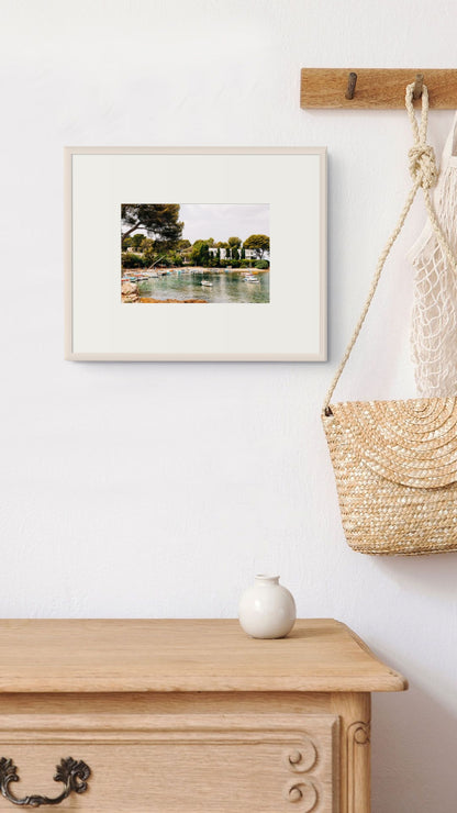 French Riviera Print of Plage de l'Olivette in Antibes, fine art photography
