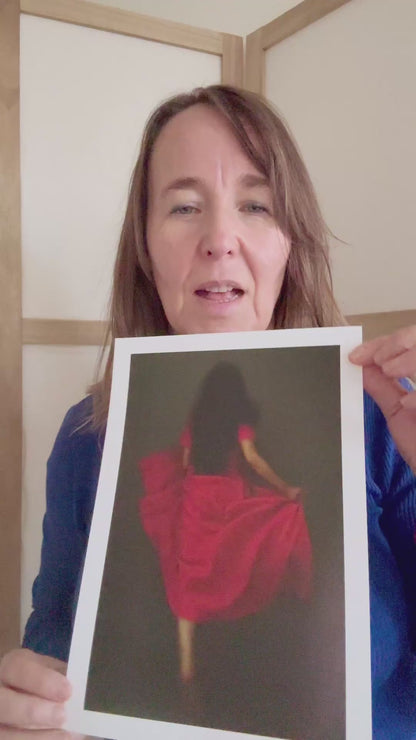 Running into Freedom: Art Print Celebrating Female Independence