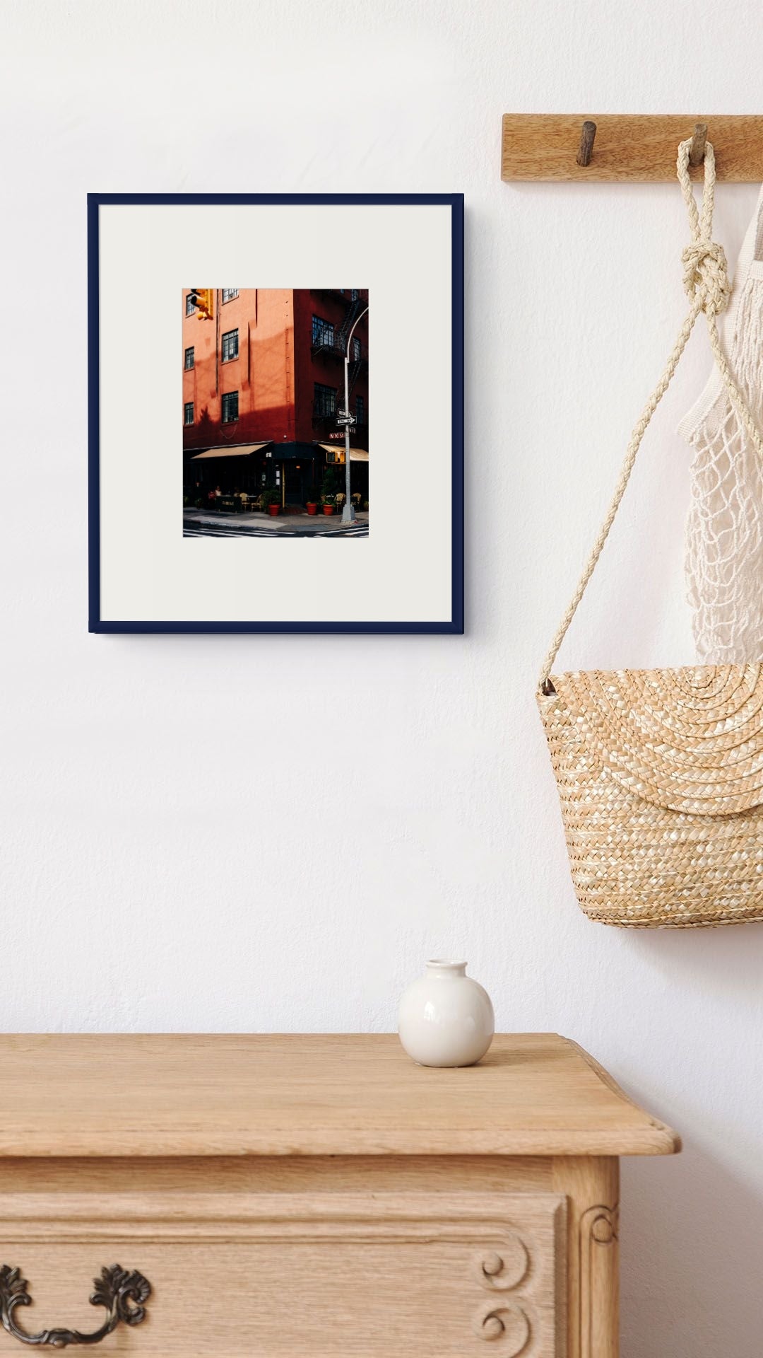 Greenwich Village Wall Art, New York Fine Art Photography, Terracotta Building Print, NYC Print for Living Room, Home Office, Gallery Wall