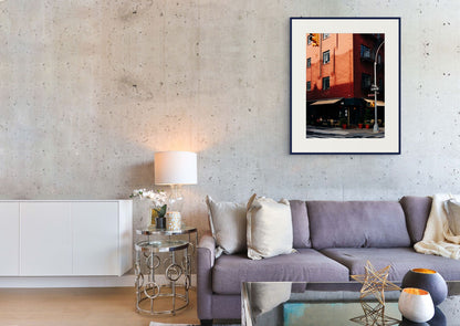 Greenwich Village Wall Art, New York Fine Art Photography, Terracotta Building Print, NYC Print for Living Room, Home Office, Gallery Wall